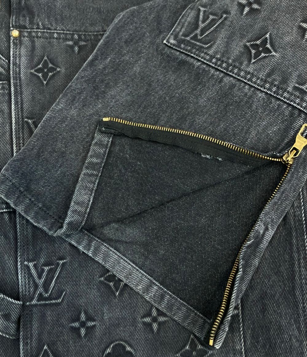 Louis Vuitton Monogram Carpenter Denim Pants Chx 30 — view 6