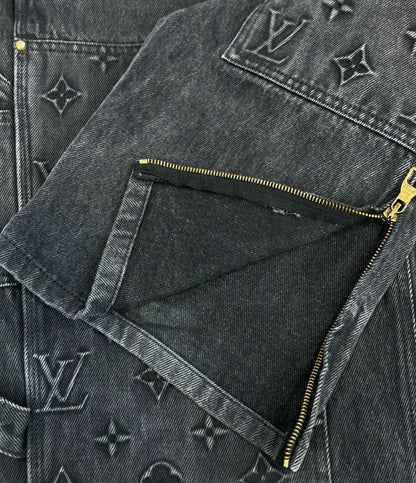 Louis Vuitton Monogram Carpenter Denim Pants Chx 30 — view 6