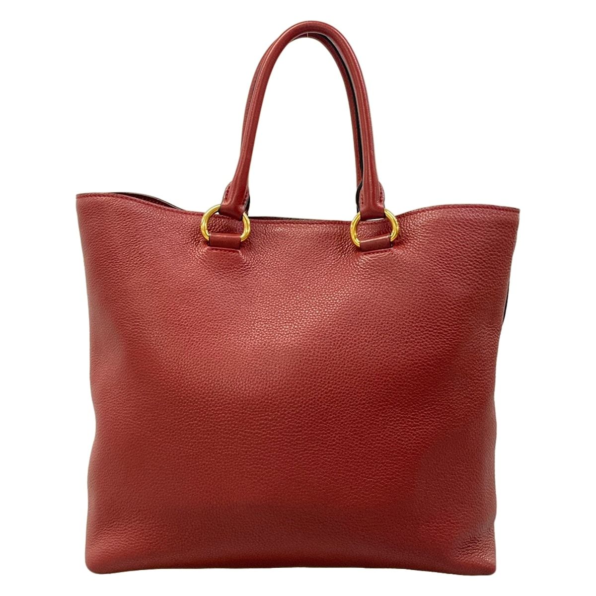 Prada Tote Bag Red Leather — view 3