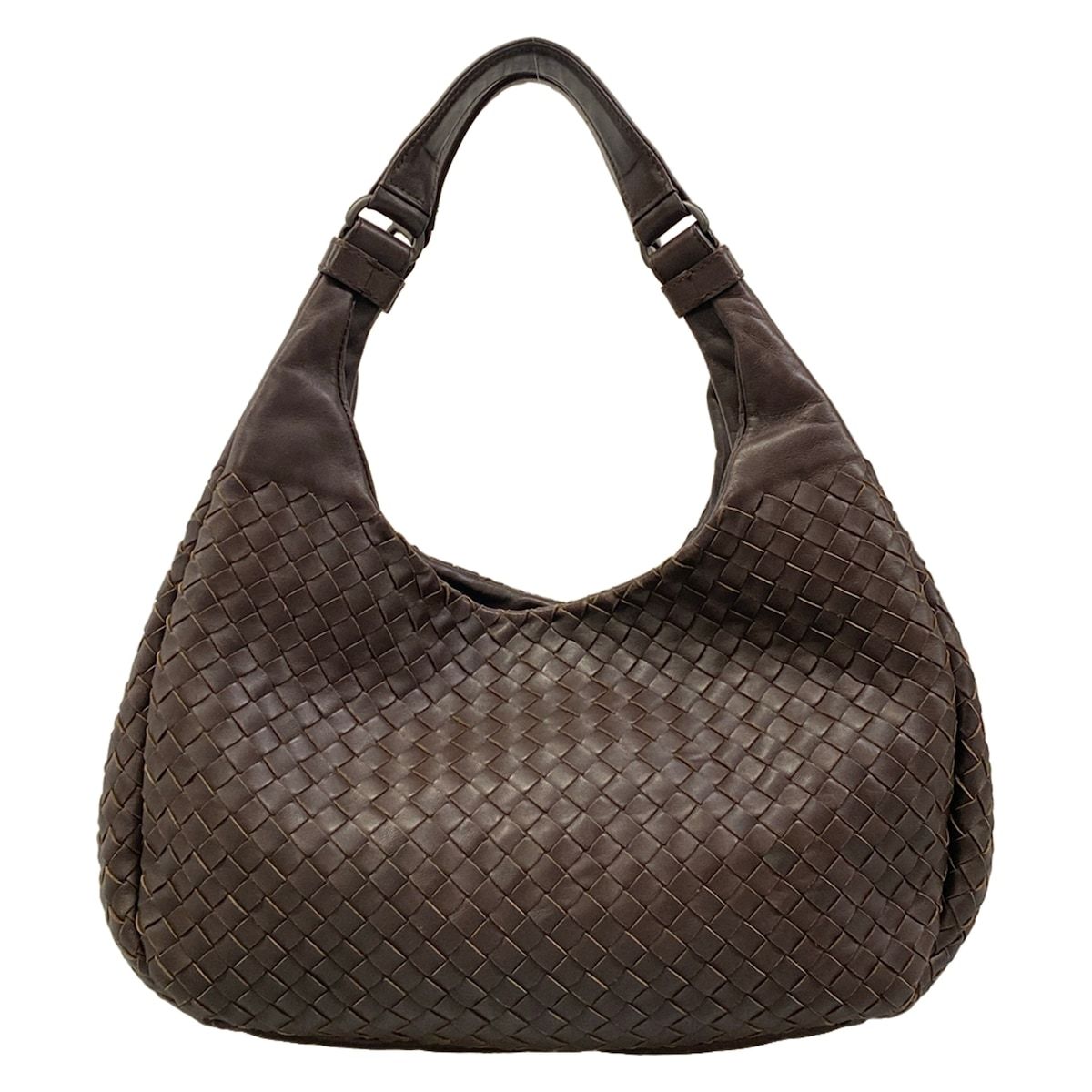 Bottega Veneta Tote Bag Medium Campana Dark Brown Leather with Key Hook — view 3