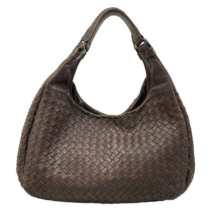 Bottega Veneta Tote Bag Medium Campana Dark Brown Leather with Key Hook