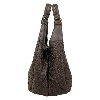 Bottega Veneta Tote Bag Medium Campana Dark Brown Leather with Key Hook — view 2