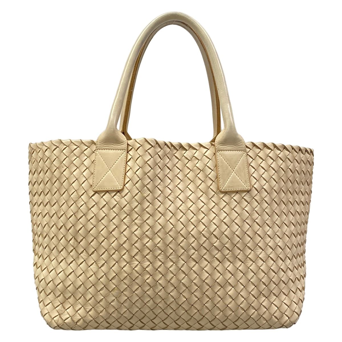 Bottega Veneta Tote Bag Intrecciato Ivory Leather — view 3
