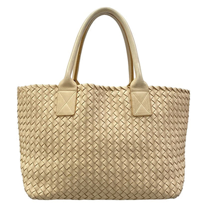 Bottega Veneta Tote Bag Intrecciato Ivory Leather — view 3