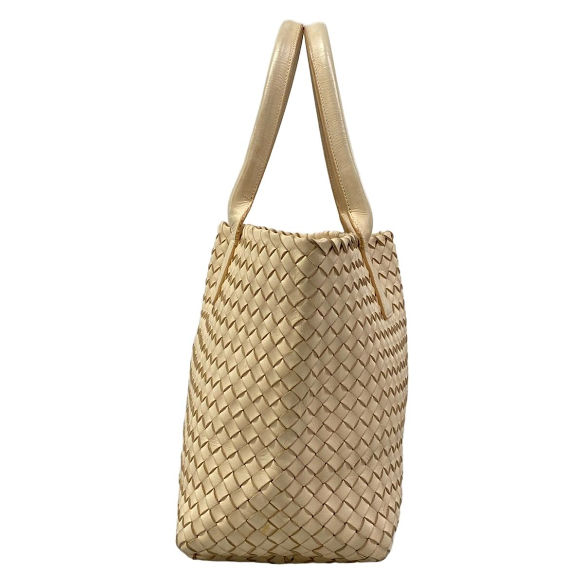 Bottega Veneta Tote Bag Intrecciato Ivory Leather — view 2