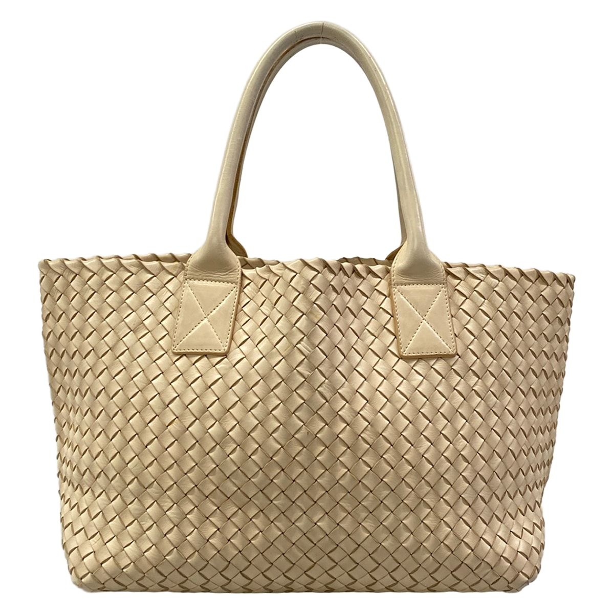 Bottega Veneta Tote Bag Intrecciato Ivory Leather