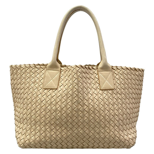 Bottega Veneta Tote Bag Intrecciato Ivory Leather
