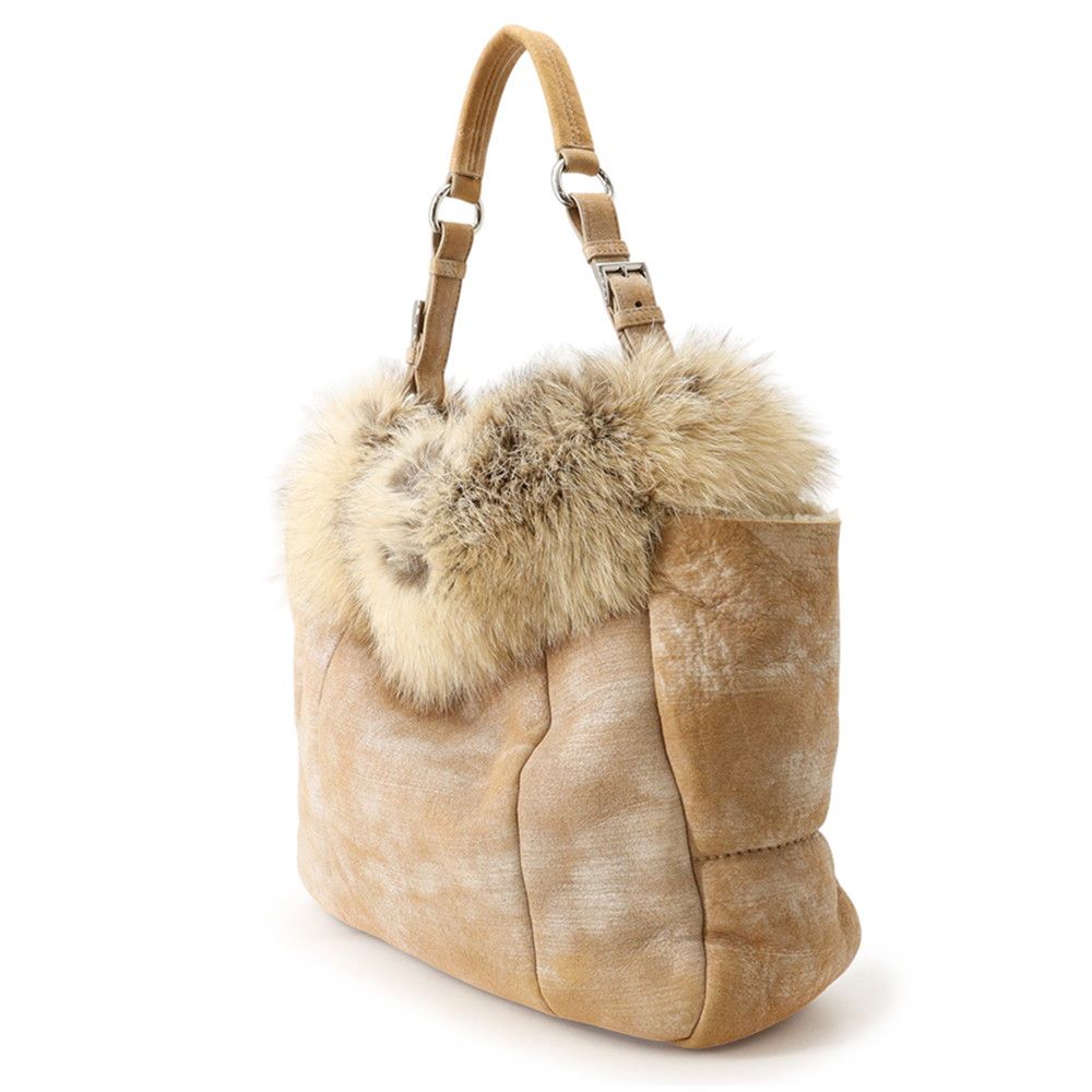 Prada Tote Bag Fur Leather — view 2