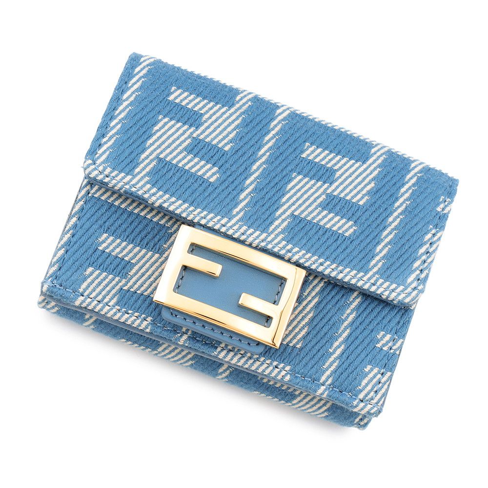 Fendi Trifold Wallet Zucca Baguette Micro
