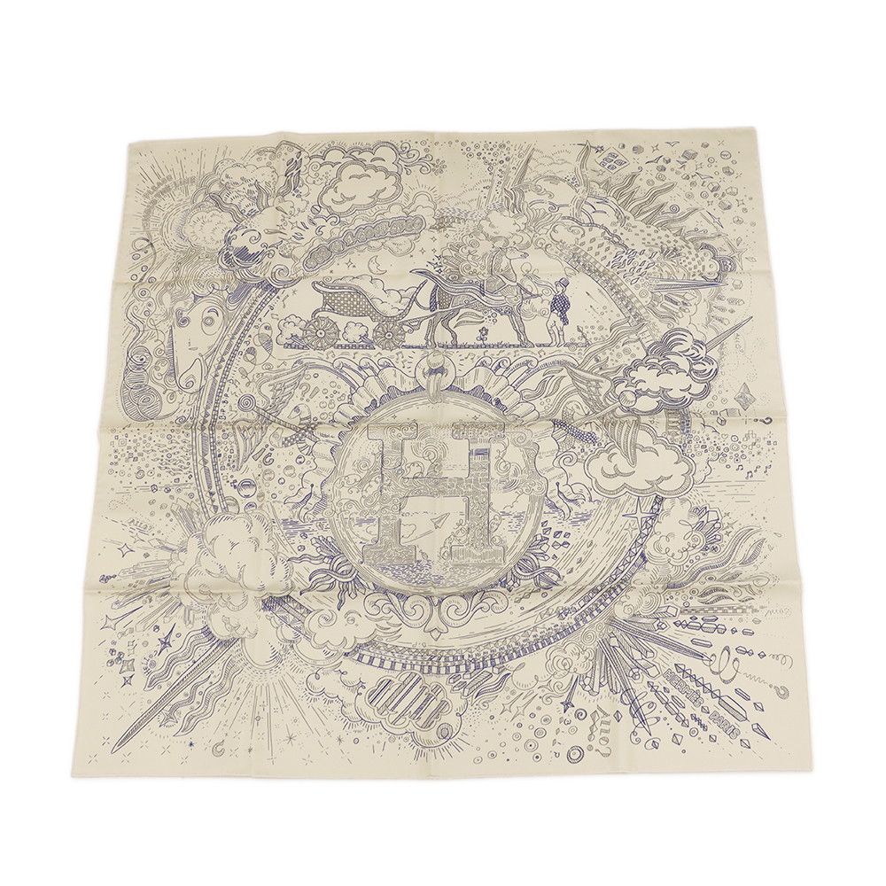 Hermes Scarf Carre 90 Please Hold the Line Silk