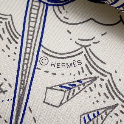 Hermes Scarf Carre 90 Please Hold the Line Silk — view 3