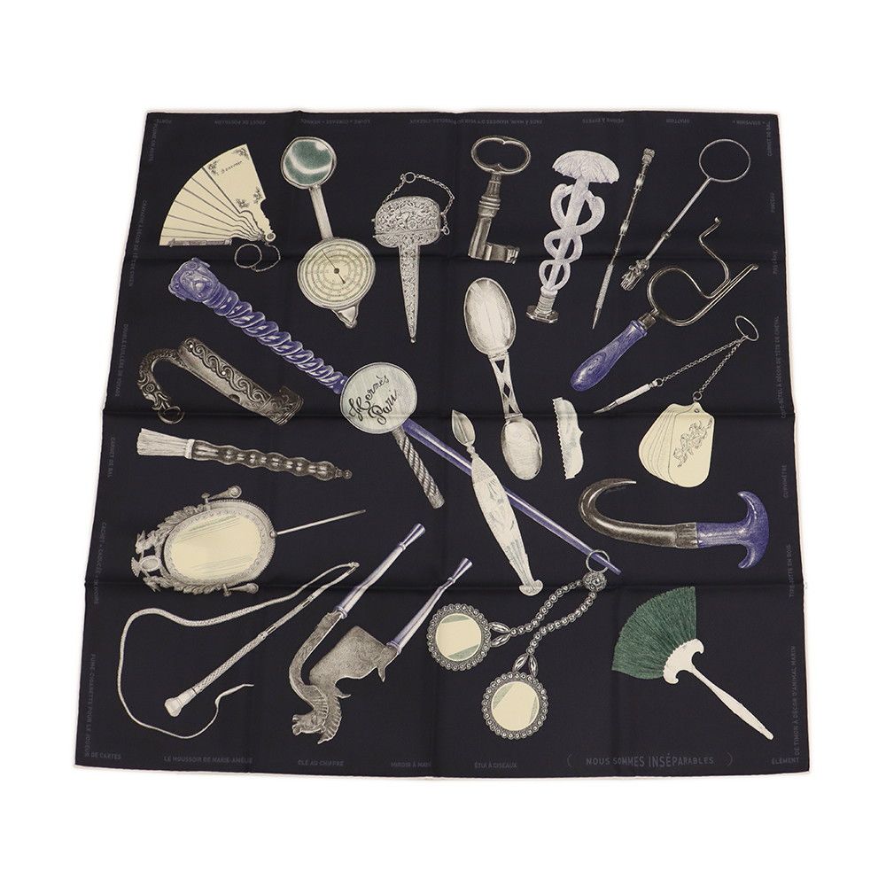 Hermes Scarf Carre 90 Nous Sommes Insparable Silk