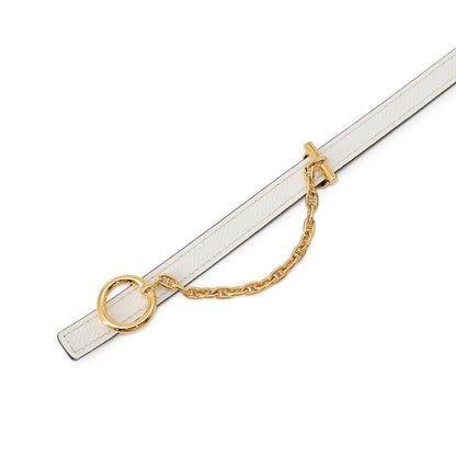 Hermes Belt Carrousel Beige Dweimar White Gold Swift Epsom Reversible — view 5
