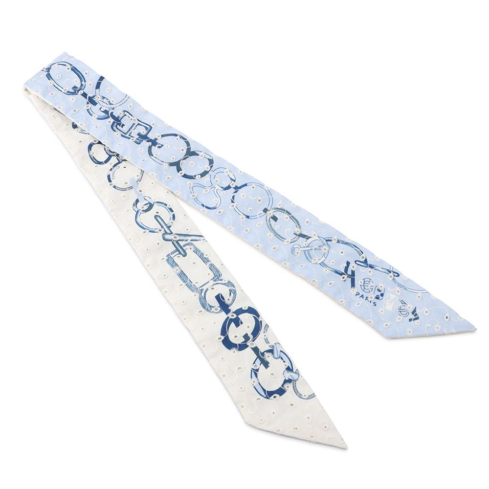 Hermes Scarf Twilly le Boucle Brodley an Gray's Do Re Boucles Broderie Laise — view 3