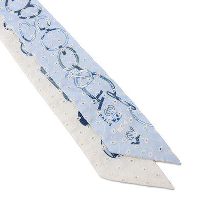 Hermes Scarf Twilly le Boucle Brodley an Gray's Do Re Boucles Broderie Laise — view 4