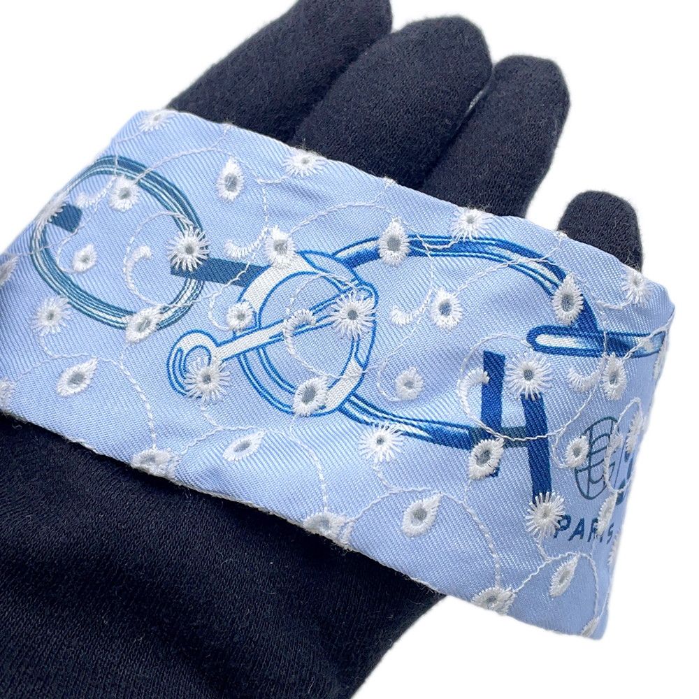 Hermes Scarf Twilly le Boucle Brodley an Gray's Do Re Boucles Broderie Laise — view 5