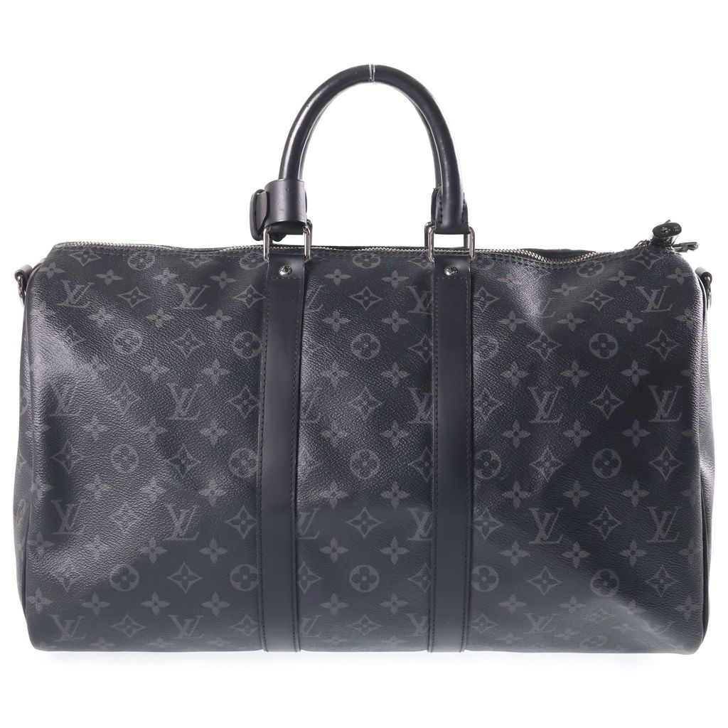 Louis Vuitton Monogram Eclipse Keepall Bandouliere 45 Boston Bag 2-Way