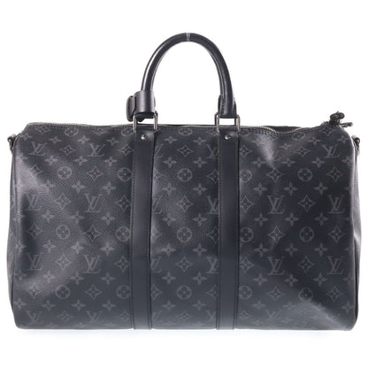 Louis Vuitton Monogram Eclipse Keepall Bandouliere 45 Boston Bag 2-Way