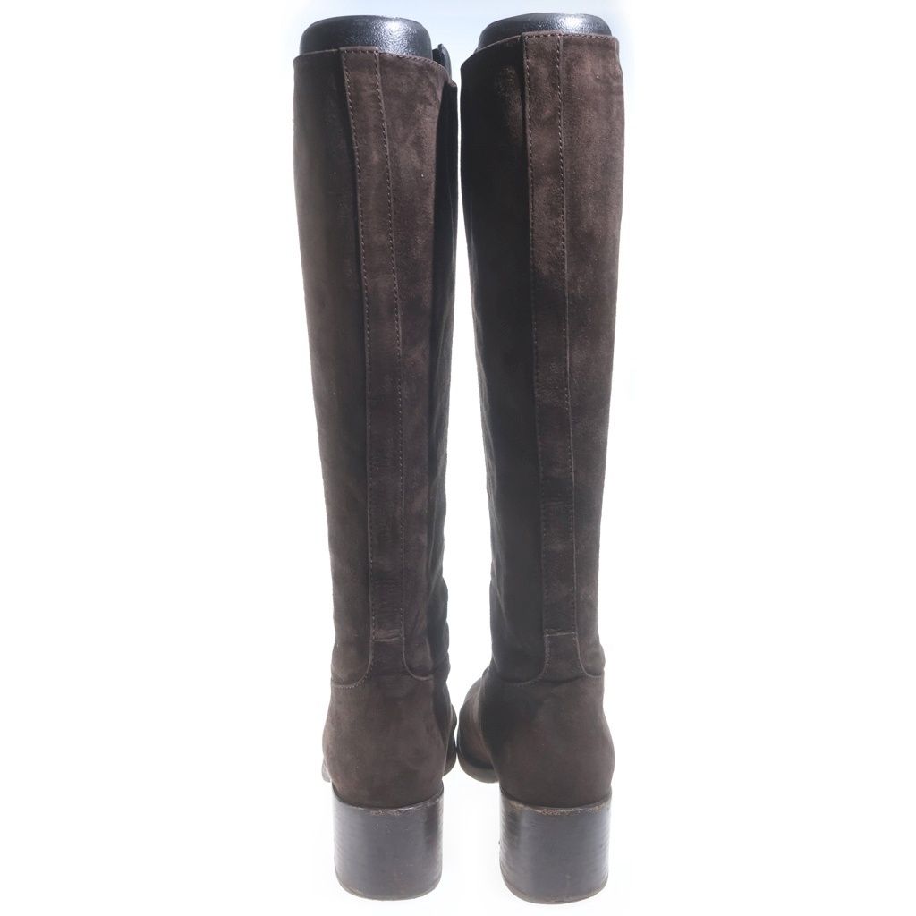 Prada Suede Short Boots Brown — view 3