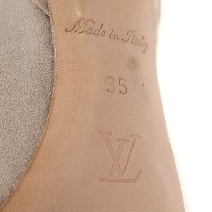 Louis Vuitton Ultimate Line Suede Long Boots Stiletto Heels Beige — view 5