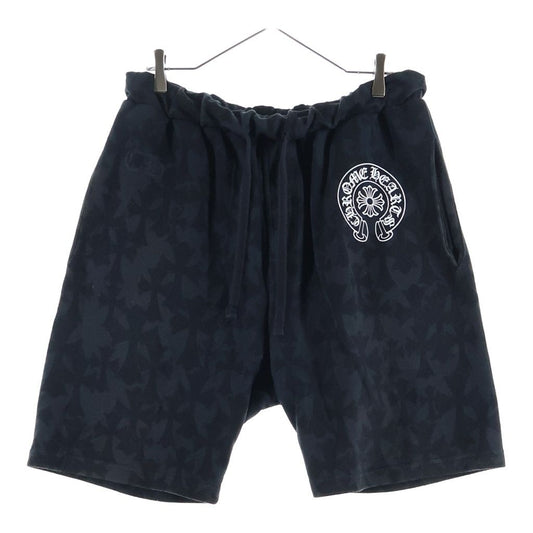 Chrome Hearts Sweatpants Cemetery Cross All Over Print Sweatshirt Shorts Black