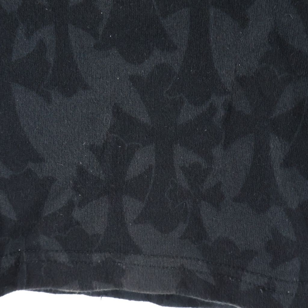 Chrome Hearts Sweatpants Cemetery Cross All Over Print Sweatshirt Shorts Black — view 6