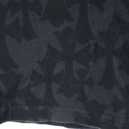 Chrome Hearts Sweatpants Cemetery Cross All Over Print Sweatshirt Shorts Black — view 6