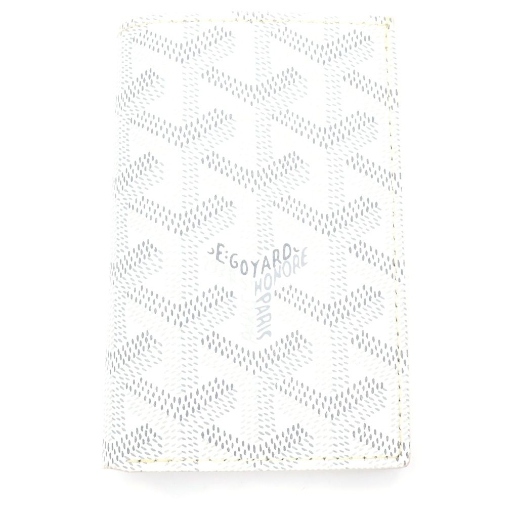 Goyard Saint Pierre Card Case Din Canvas White