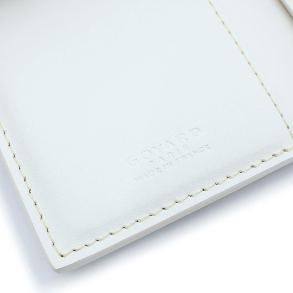 Goyard Saint Pierre Card Case Din Canvas White — view 5