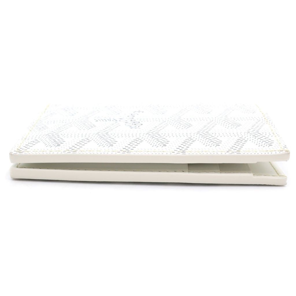 Goyard Saint Pierre Card Case Din Canvas White — view 3