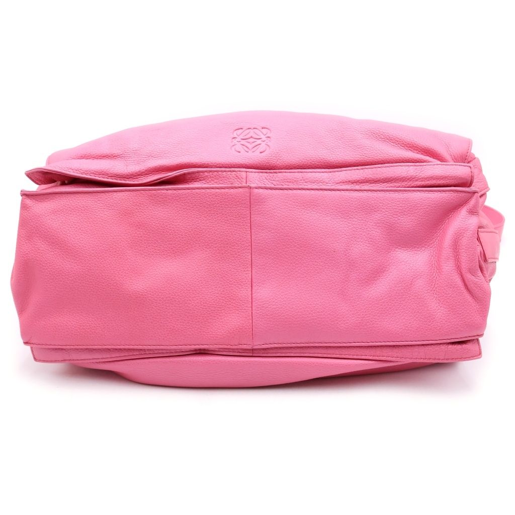 Loewe Flamenco Fringe Shoulder Bag Pink Leather — view 4