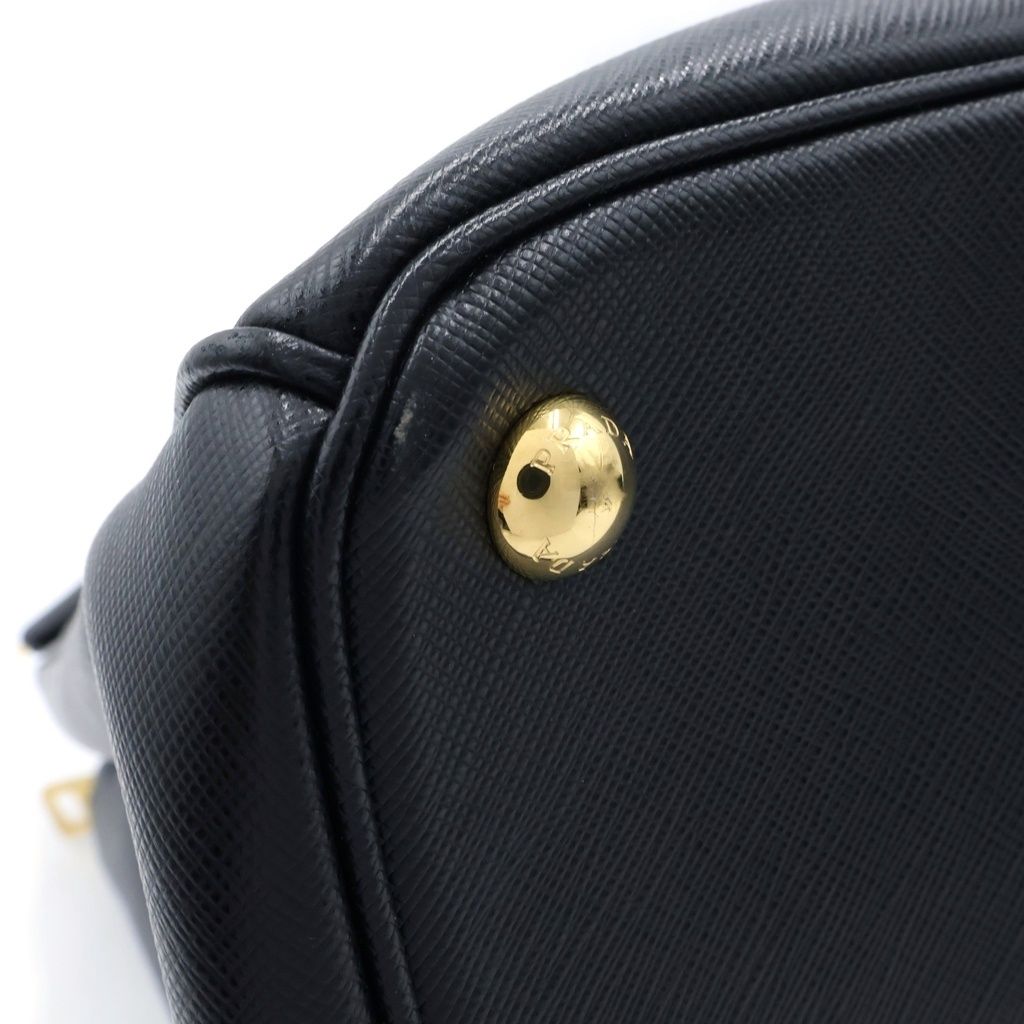 Prada Galleria Large 2-Way Shoulder Bag Saffiano Leather Black — view 6