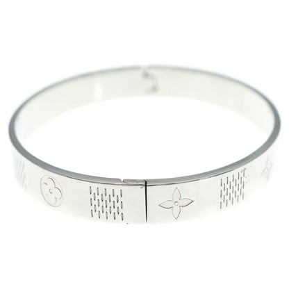 Louis Vuitton Damier Staple Bangle Silver Metal Bracelet — view 3
