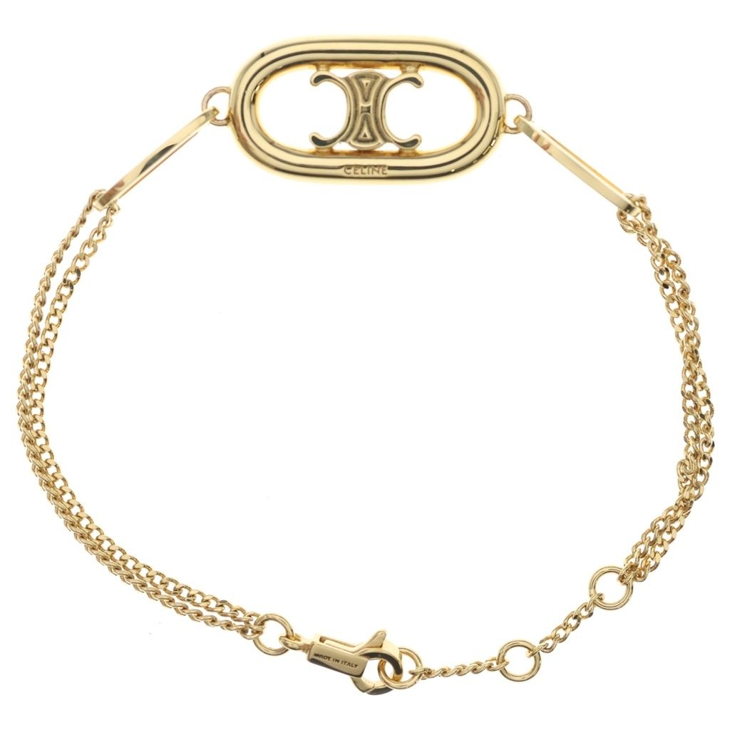 Celine Maillon Triomphe Chain Bracelet Gold — view 2