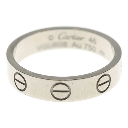 Cartier Mini Love Ring 18k White Gold White