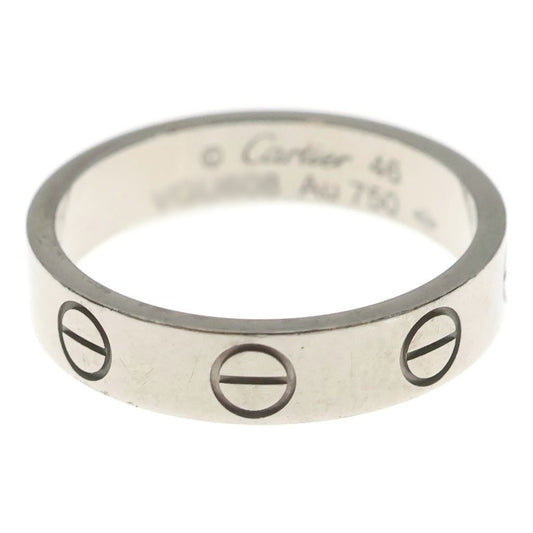 Cartier Mini Love Ring 18k White Gold White