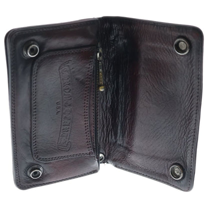Chrome Hearts Floral Button Leather Wallet — view 4
