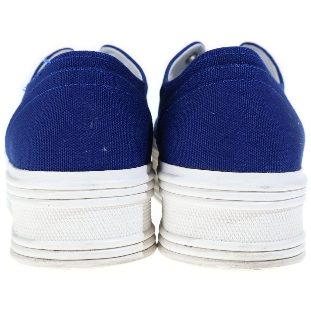 Celine Triomphe Logo Canvas Platform Low-Top Sneakers Blue — view 3