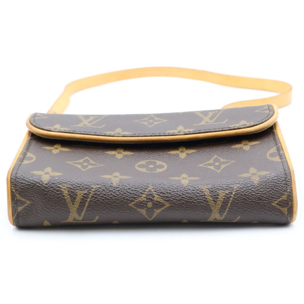Louis Vuitton Monogram Florentine Shoulder Bag Brown Leather — view 4