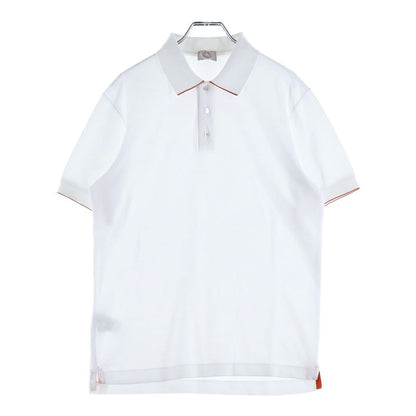Hermes Double Short Sleeve Polo Shirt Tennis White