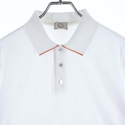 Hermes Double Short Sleeve Polo Shirt Tennis White — view 3