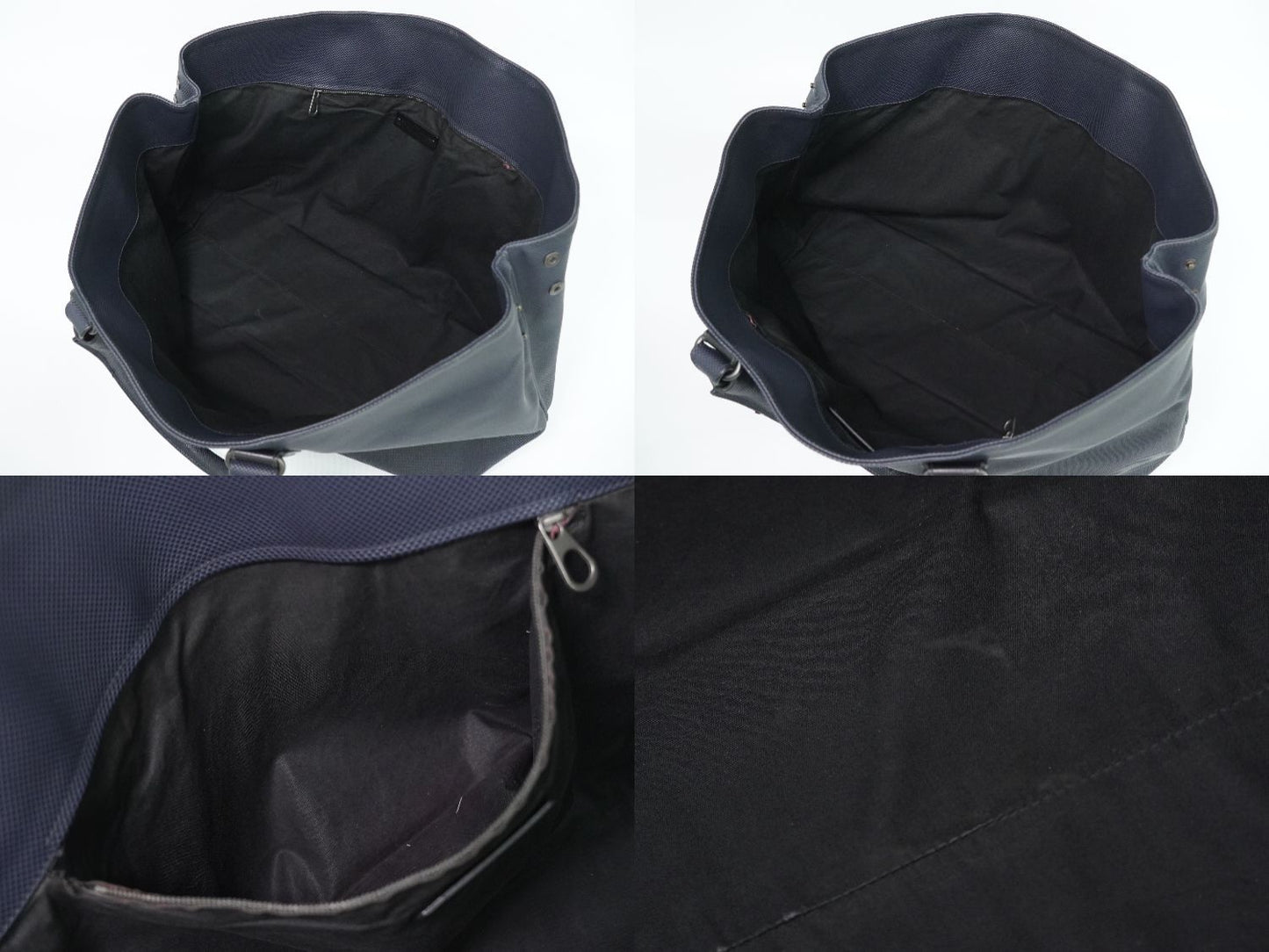 Bottega Veneta Marco Polo Tote Bag Leather Navy — view 8