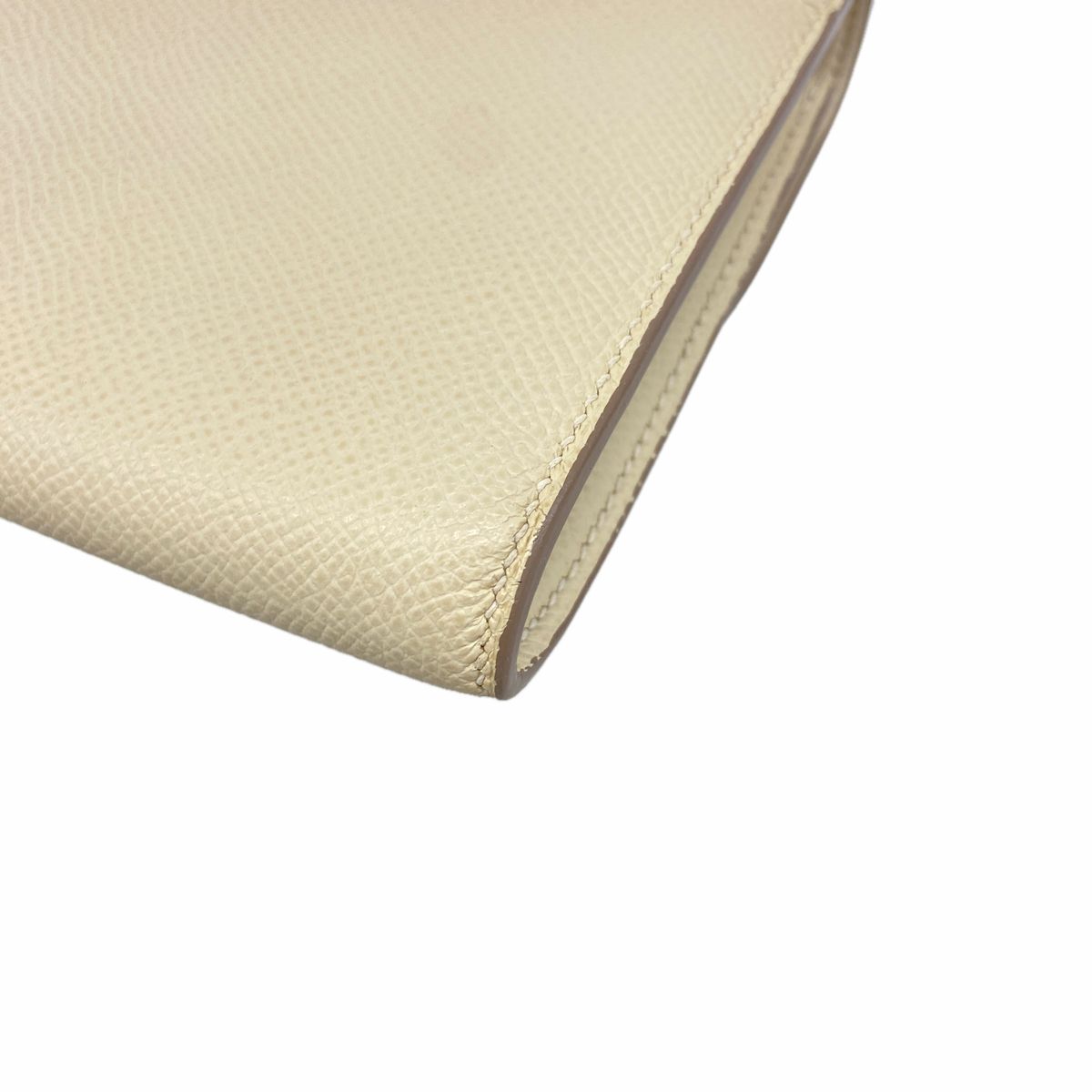 Hermes Wallet on Chain Constance to Go Veau Epsom Craie Silver Shoulder Bag — view 6