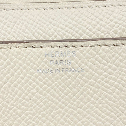 Hermes Wallet on Chain Constance to Go Veau Epsom Craie Silver Shoulder Bag — view 5