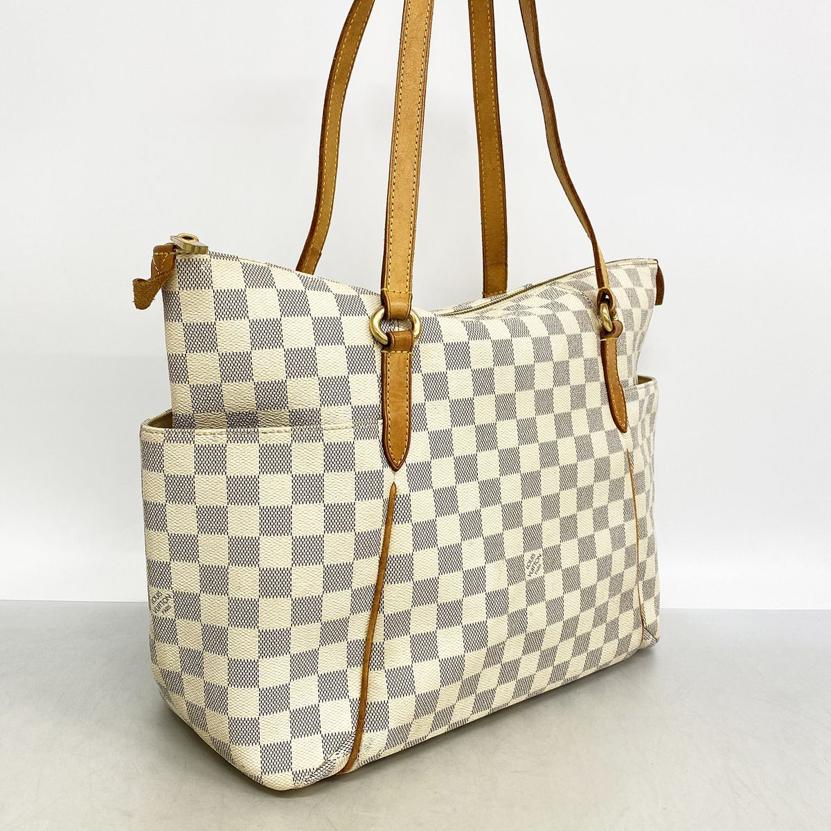 Louis Vuitton Tote Bag Damier Azur Totally MM White — view 2