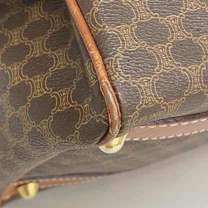 Celine Handbag Macadam Brown Gold — view 6