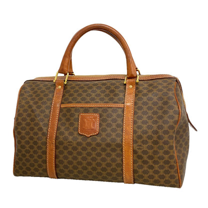 Celine Handbag Macadam Brown Gold