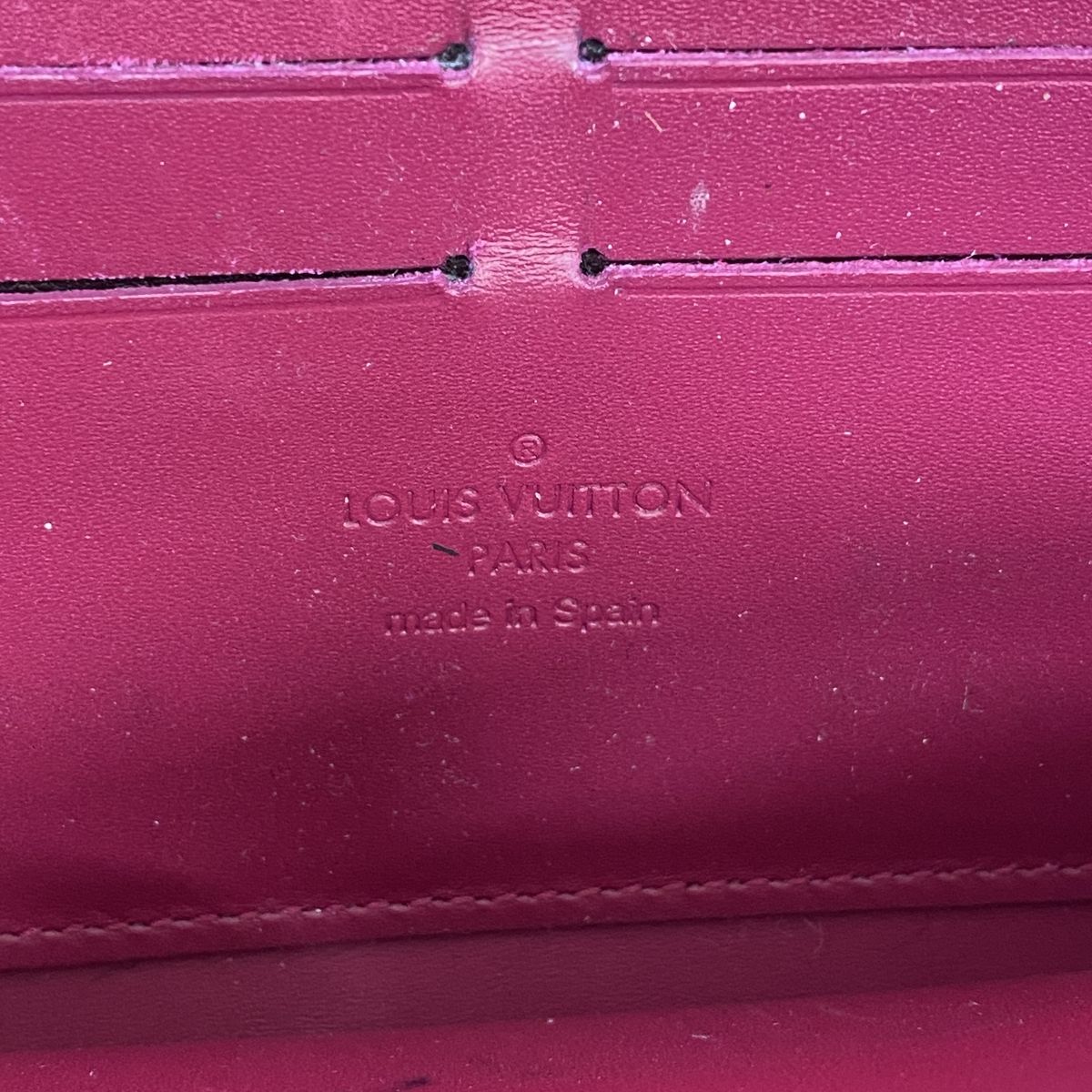 Louis Vuitton Wallet Vernis Zippy Rose Indien — view 4