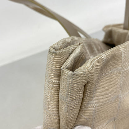 Chanel Tote Bag New Travel Nylon Beige Gold — view 8