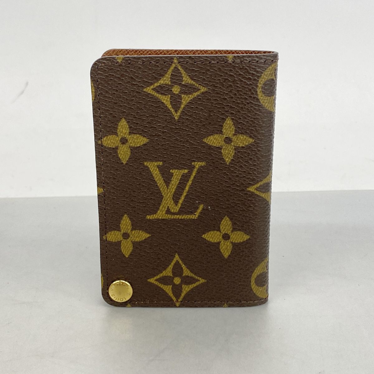Louis Vuitton Card Case Monogram Porto Cartes Credit Pression Brown — view 8